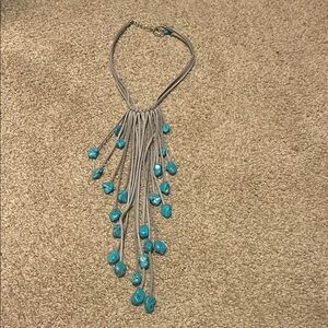 Elegant Turquoise and Silver Necklace